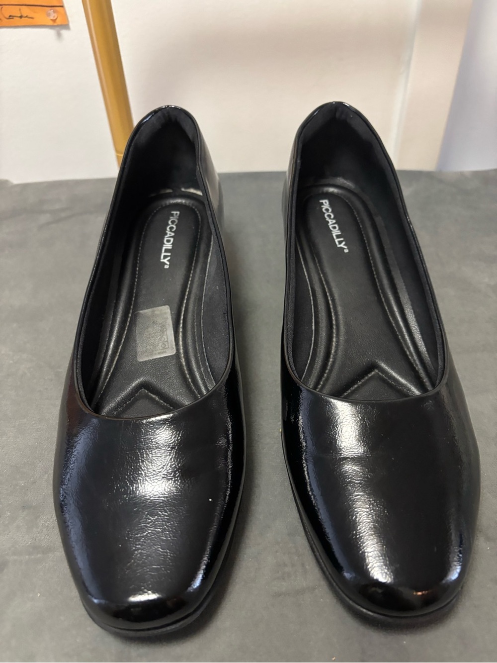 Women's Black Patent Slip-On Flats